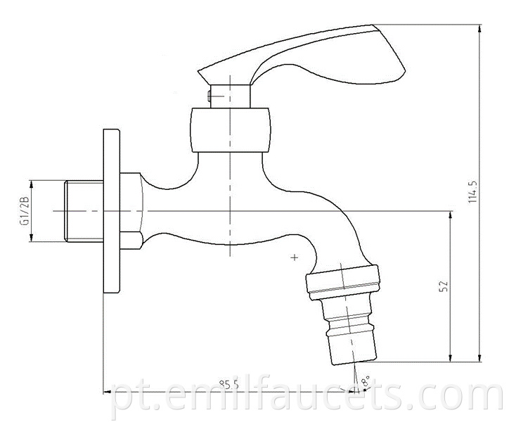 water tap for washing machines